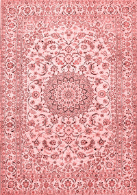 Medallion Red Traditional Rug, tr726red