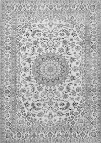 Medallion Gray Traditional Rug, tr726gry