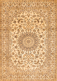 Medallion Orange Traditional Rug, tr726org