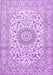 Medallion Purple Traditional Rug, tr726pur