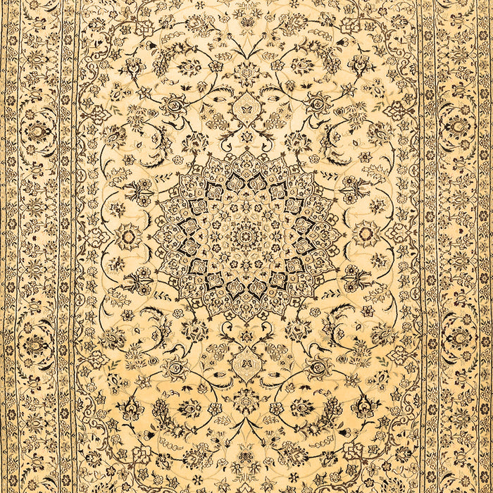 Medallion Brown Traditional Rug, tr726brn