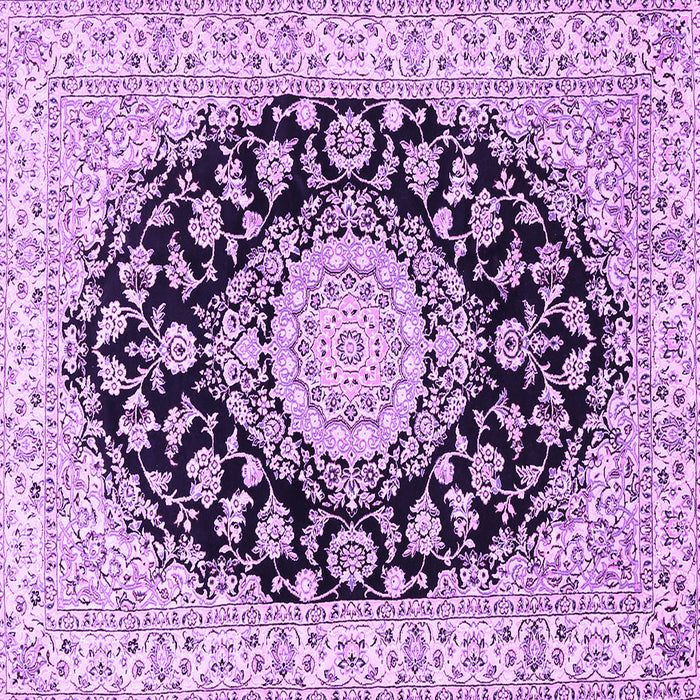 Square Medallion Purple Traditional Rug, tr727pur