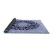 Sideview of Medallion Blue Traditional Rug, tr727blu