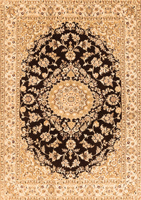 Medallion Orange Traditional Rug, tr728org