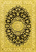 Medallion Yellow Traditional Rug, tr728yw