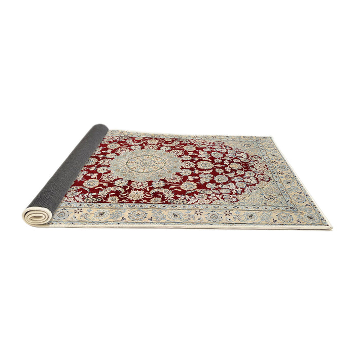 Sideview of Traditional Rust Pink Medallion Rug, tr729