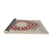 Sideview of Traditional Rust Pink Medallion Rug, tr729