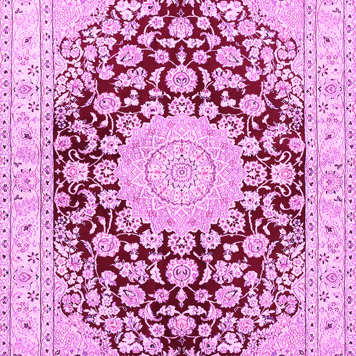 Medallion Pink Traditional Rug, tr729pnk