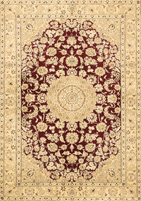 Medallion Brown Traditional Rug, tr729brn