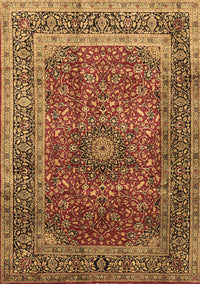 Medallion Brown Traditional Rug, tr72brn