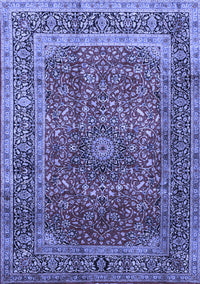 Medallion Blue Traditional Rug, tr72blu