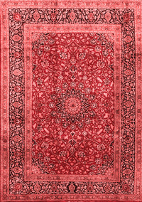 Medallion Red Traditional Rug, tr72red