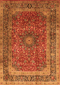 Medallion Orange Traditional Rug, tr72org