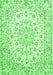 Medallion Green Traditional Rug, tr730grn