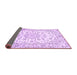 Sideview of Medallion Purple Traditional Rug, tr730pur