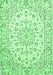 Medallion Emerald Green Traditional Rug, tr730emgrn