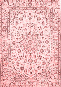 Medallion Red Traditional Rug, tr730red