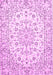 Medallion Pink Traditional Rug, tr730pnk