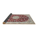 Sideview of Traditional Chestnut Brown Medallion Rug, tr731