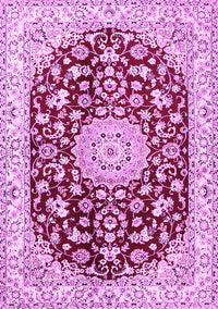 Medallion Pink Traditional Rug, tr731pnk