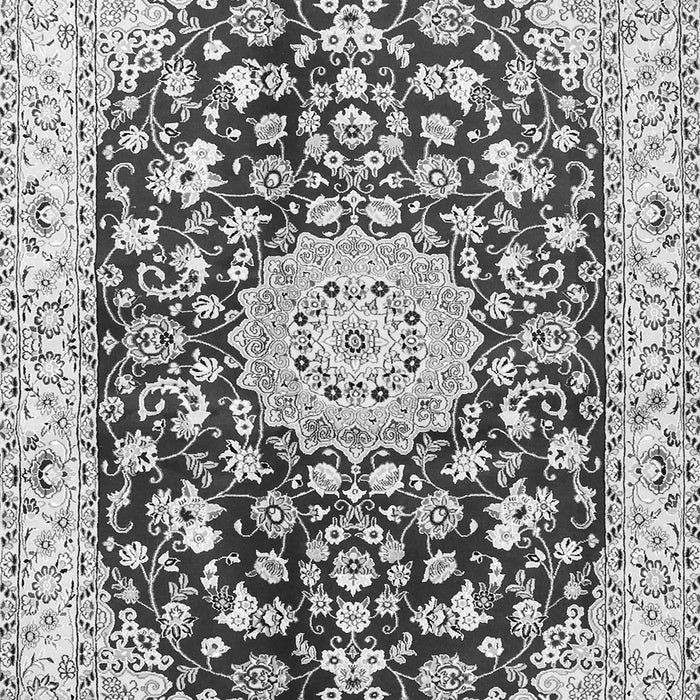 Medallion Gray Traditional Rug, tr731gry
