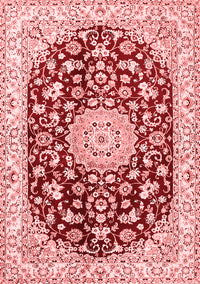 Medallion Red Traditional Rug, tr731red