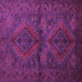 Square Persian Purple Traditional Rug, tr732pur