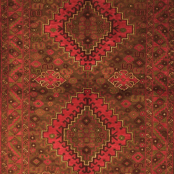 Serging Thickness of Machine Washable Persian Orange Traditional Area Rugs, wshtr732org