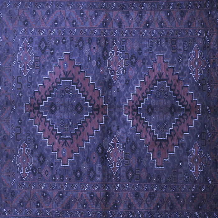 Square Persian Blue Traditional Rug, tr732blu