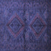 Square Persian Blue Traditional Rug, tr732blu