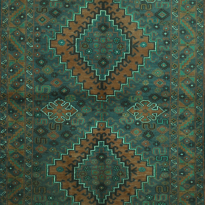 Machine Washable Persian Turquoise Traditional Area Rugs, wshtr732turq