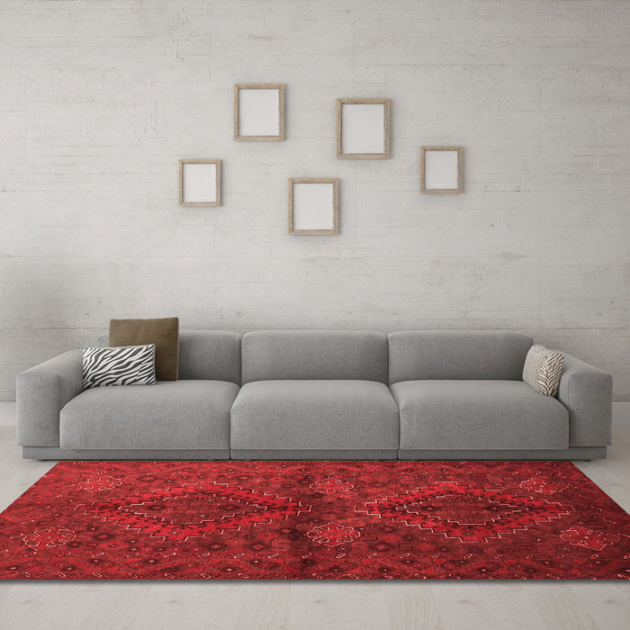 Traditional Red Washable Rugs