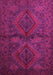 Machine Washable Persian Pink Traditional Rug, wshtr732pnk