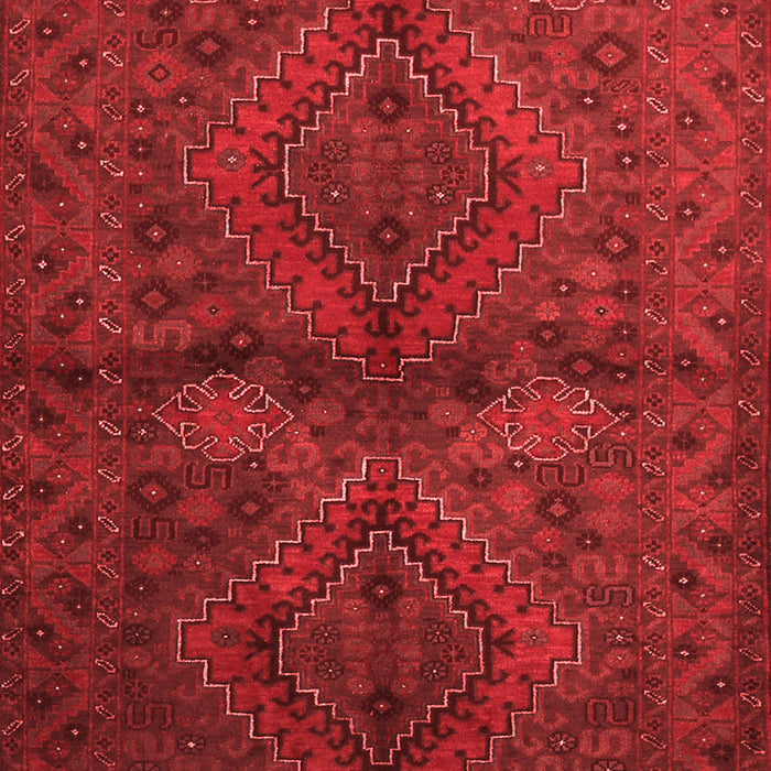 Machine Washable Persian Red Traditional Rug, wshtr732red