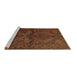 Sideview of Machine Washable Persian Brown Traditional Rug, wshtr732brn