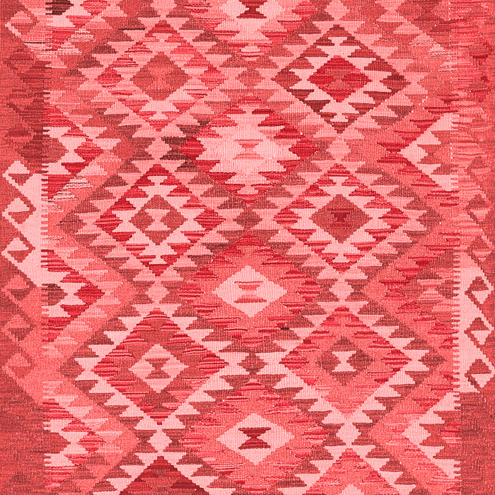 Machine Washable Southwestern Red Country Rug, wshtr733red