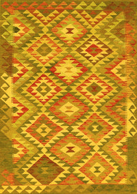 Southwestern Yellow Country Rug, tr733yw