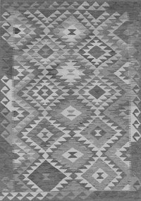 Southwestern Gray Country Rug, tr733gry