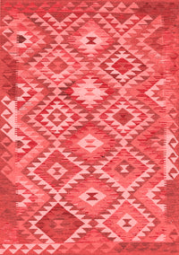 Southwestern Red Country Rug, tr733red