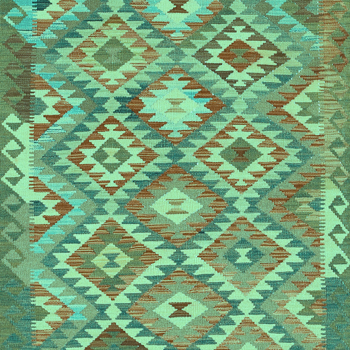 Southwestern Turquoise Country Rug, tr733turq