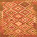 Serging Thickness of Southwestern Orange Country Rug, tr733org
