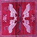 Square Animal Pink Traditional Rug, tr734pnk