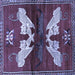 Square Machine Washable Animal Blue Traditional Rug, wshtr734blu