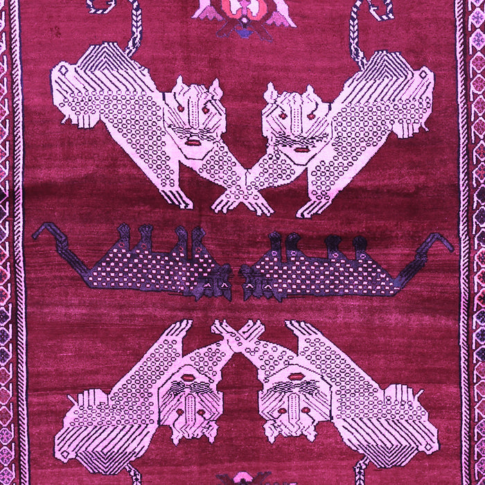 Machine Washable Animal Purple Traditional Area Rugs, wshtr734pur