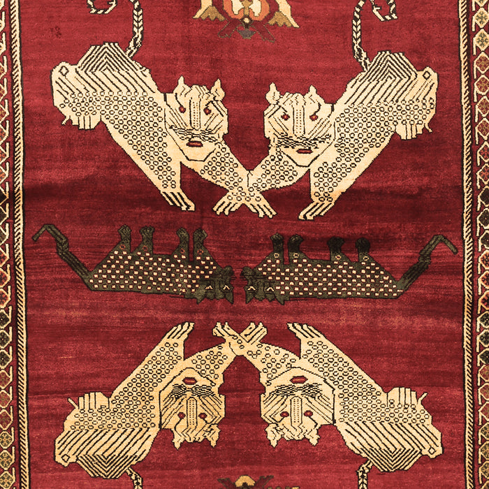 Animal Brown Traditional Rug, tr734brn