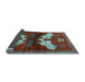 Sideview of Animal Light Blue Traditional Rug, tr734lblu