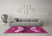 Machine Washable Animal Purple Traditional Area Rugs in a Living Room, wshtr734pur