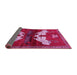 Sideview of Animal Pink Traditional Rug, tr734pnk