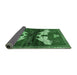 Sideview of Animal Emerald Green Traditional Rug, tr734emgrn