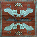 Square Animal Light Blue Traditional Rug, tr734lblu